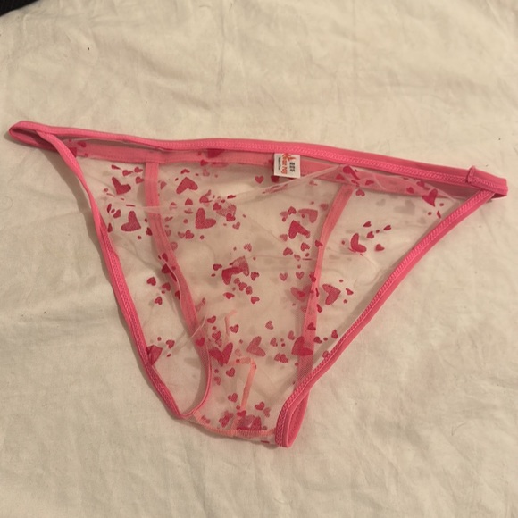 Floral See Thru String Bikinis - Picture 2 of 4